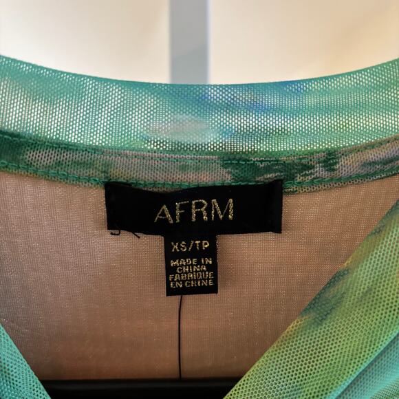 AFRM Green Multicolor Mini Dress - Picture 6 of 8
